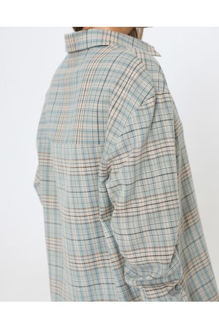 Женская рубашка из хлопка в клетку 8978 от byME 