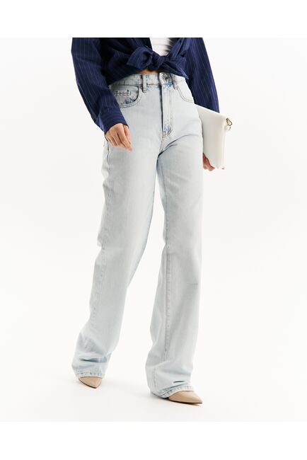 Джинсы женские голубые-32194 от  