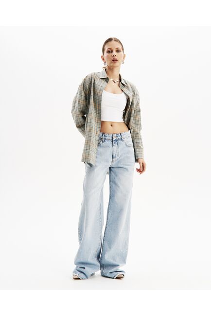 Джинсы женские голубые-32193-blue от  