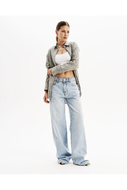 Джинсы женские голубые-32193-blue от  