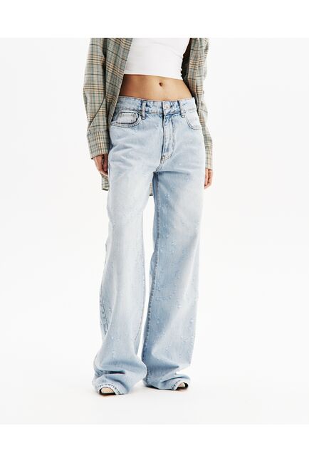 Джинсы женские голубые-32193-blue от  