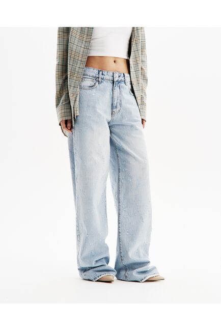 Джинсы женские голубые-32193-blue от  