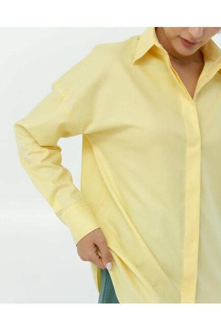 Рубашка из лиоцелла  желтая 8910 от byME 