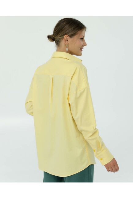 Рубашка из лиоцелла  желтая 8910 от byME 