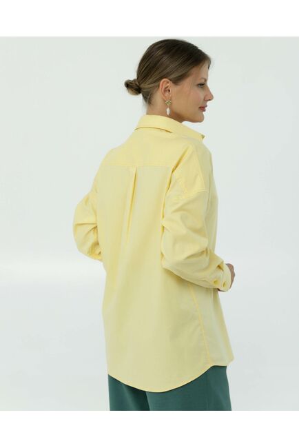 Рубашка из лиоцелла  желтая 8910 от byME 