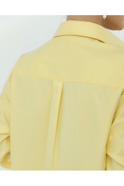 Рубашка из лиоцелла  желтая 8910 от byME 