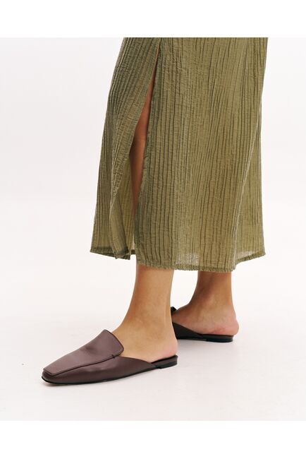 Женское платье из тенсела цвет хаки-32240 от  