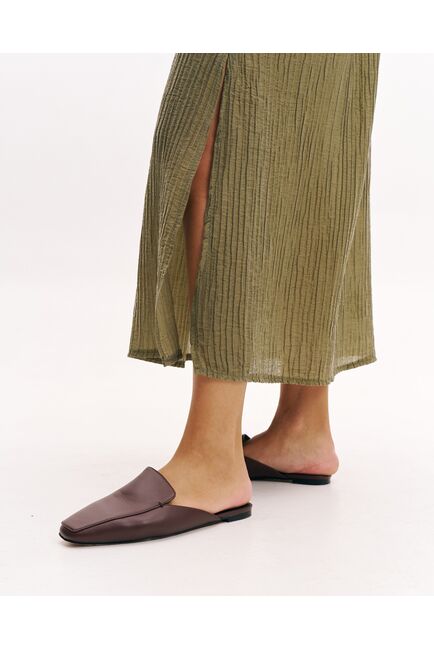 Женское платье из тенсела цвет хаки-32240 от  