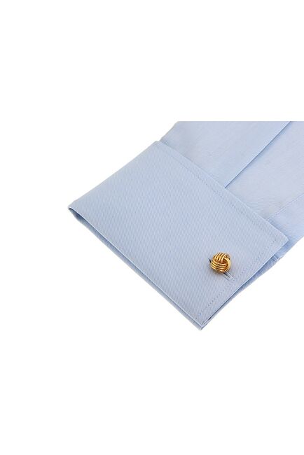 Запонки узелки цвет золото - 50203 от  