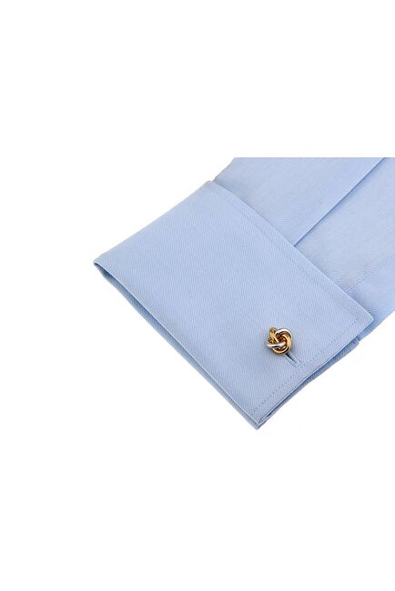 Запонки узелки цвет золото и серебро - 156537 от  