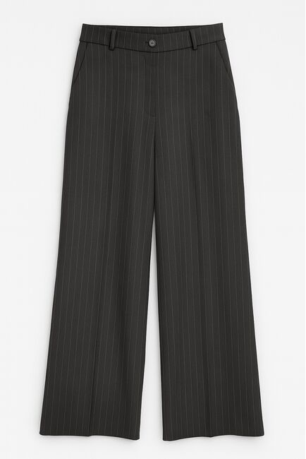 Женские брюки светло серые в тонкую полоску TR042-1001 от byME 