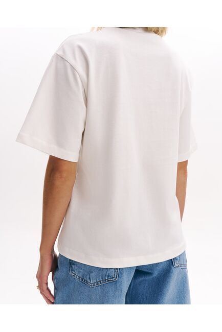 Женская футболка экрю из хлопка-32254 от  