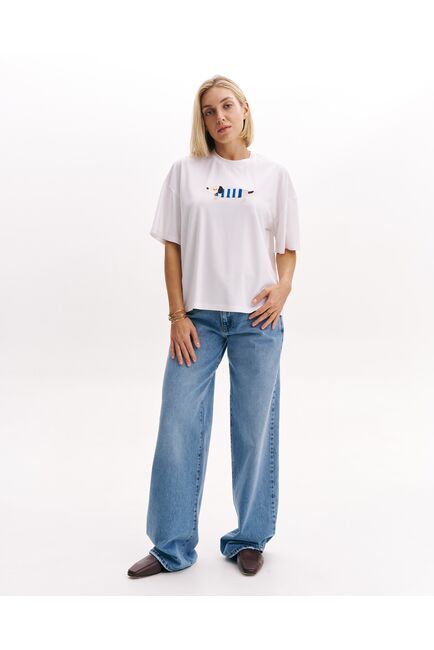 Женская футболка экрю из вискозы-32255 от  