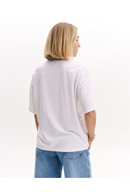 Женская футболка экрю из вискозы-32255 от  