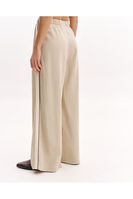 Женские брюки бежевые изо льна-32302 от  