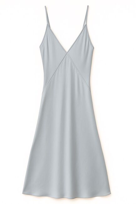 Женское платье голубое из вискозы -025100 от LW 