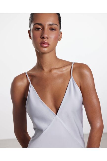 Женское платье голубое из вискозы -025100 от LW 