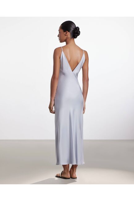 Женское платье голубое из вискозы -025100 от LW 