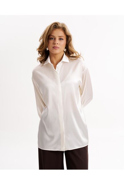 Женская рубашка из шелка-9014 от byME 