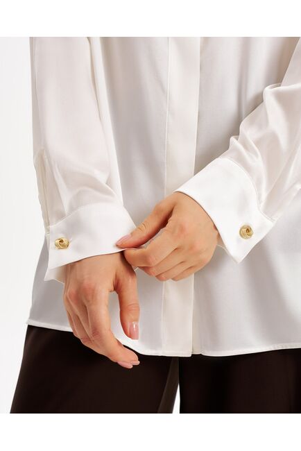 Женская рубашка из шелка-9014 от byME 