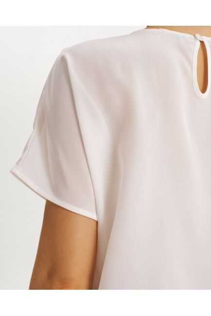 Топ шелковый белый-9024 от byME 