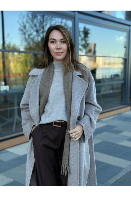 Пальто из шерсти Мериноса и Кашемира цвет Капучино-A087 от Doroteya 