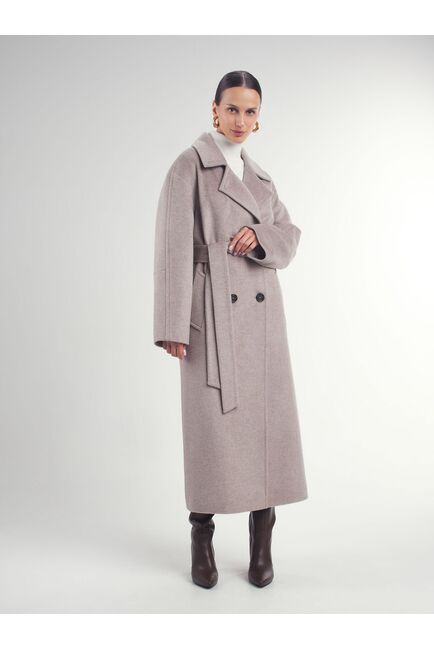 Пальто из шерсти Мериноса и Кашемира цвет Капучино-A087 от Doroteya 