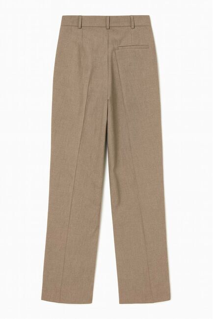 Женские брюки  тёмно-бежевые  MS5307 от  