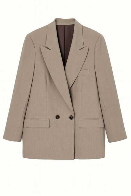 Жакет  бежевый c  добавлением шерсти MS5118 от  