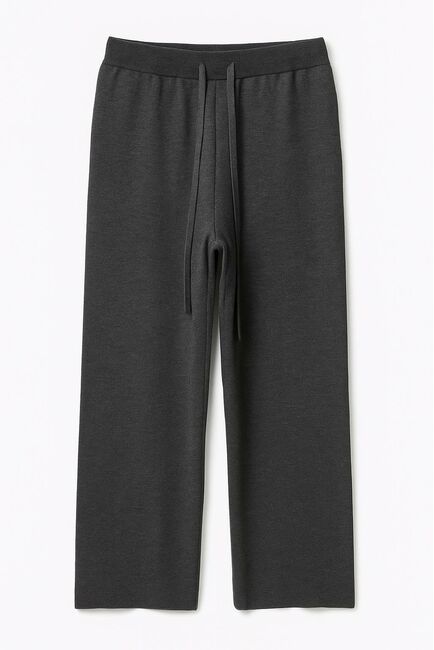 Брюки серые из хлопка и акрила -MQ061 от byME 