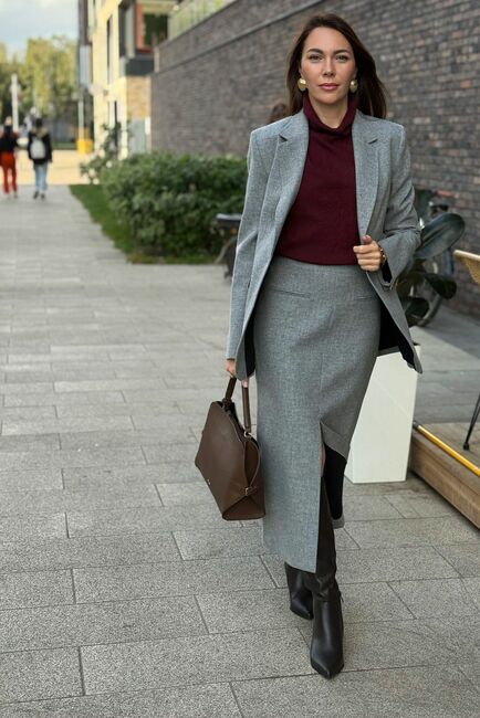 Женская юбка серая  MS5824 от  