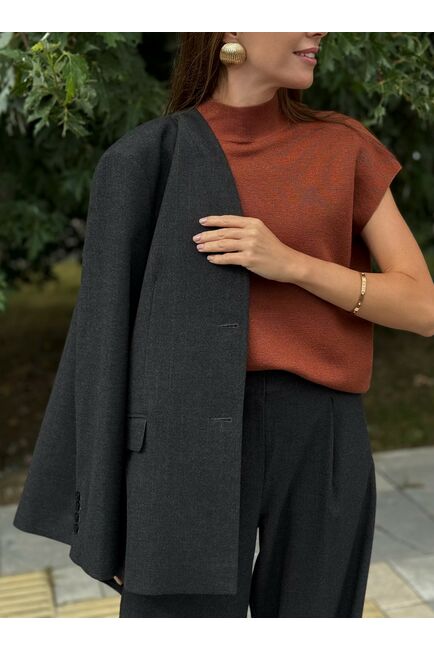 Жакет в цвете антрацит MS5120 от  