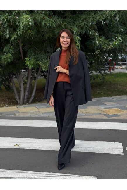 Жакет в цвете антрацит MS5120 от  