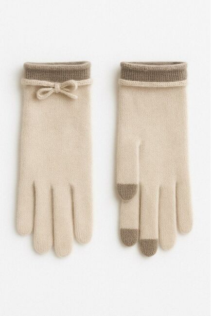 Перчатки из кашемира-S1301-beige от ByME 