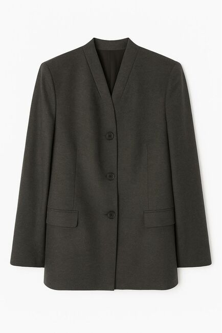 Жакет графит с добавлением шерсти J1-1006 от byME 