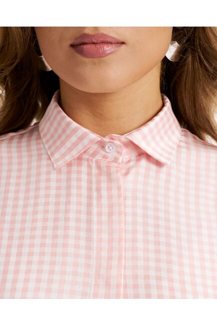 Женская рубашка из конопли и вискозы-9026 от byME 