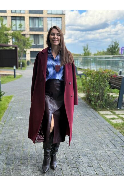 Женская рубашка  в синюю полоску-9034 от byME 