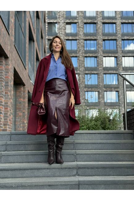 Женская рубашка  в синюю полоску-9034 от byME 