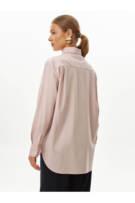 Женская рубашка в пудровом цвете-9038 от byME 