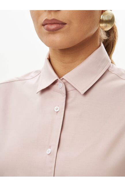 Женская рубашка в пудровом цвете-9038 от byME 