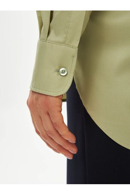 Женская рубашка зеленая-9039 от ByME 