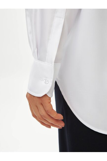 Женская рубашка белая из бамбука-9041 от byME 