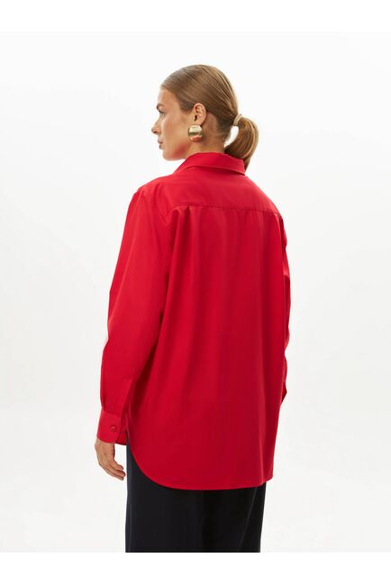 Женская рубашка красная-9042 от byME 