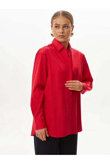 Женская рубашка красная-9042 от byME 