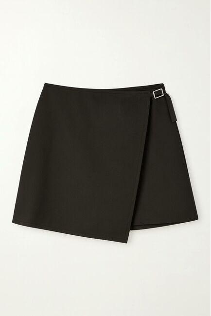 Женская юбка с добавлением шерсти  035061 тёмно-коричневая от Luisa Wang 