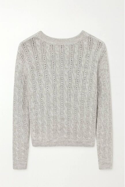 Джемпер светло-серый из шерсти и кашемира LWWN-346047 от Luisa Wang 