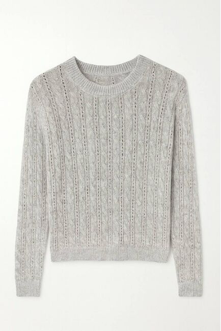 Джемпер светло-серый из шерсти и кашемира LWWN-346047 от Luisa Wang 