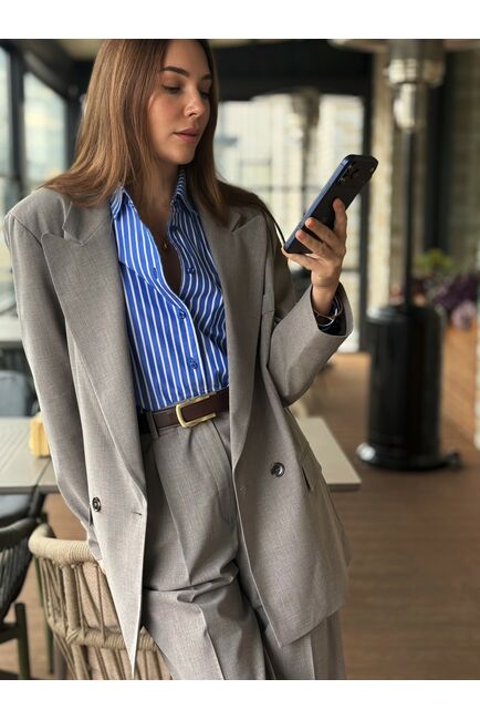 Жакет  бежевый c  добавлением шерсти MS5118 от  