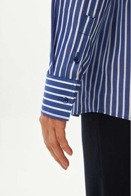 Женская рубашка  в синюю полоску-9034 от byME 