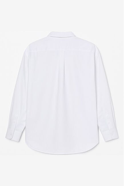 Женская рубашка белая оверсайз из хлопка 9035 от byME 